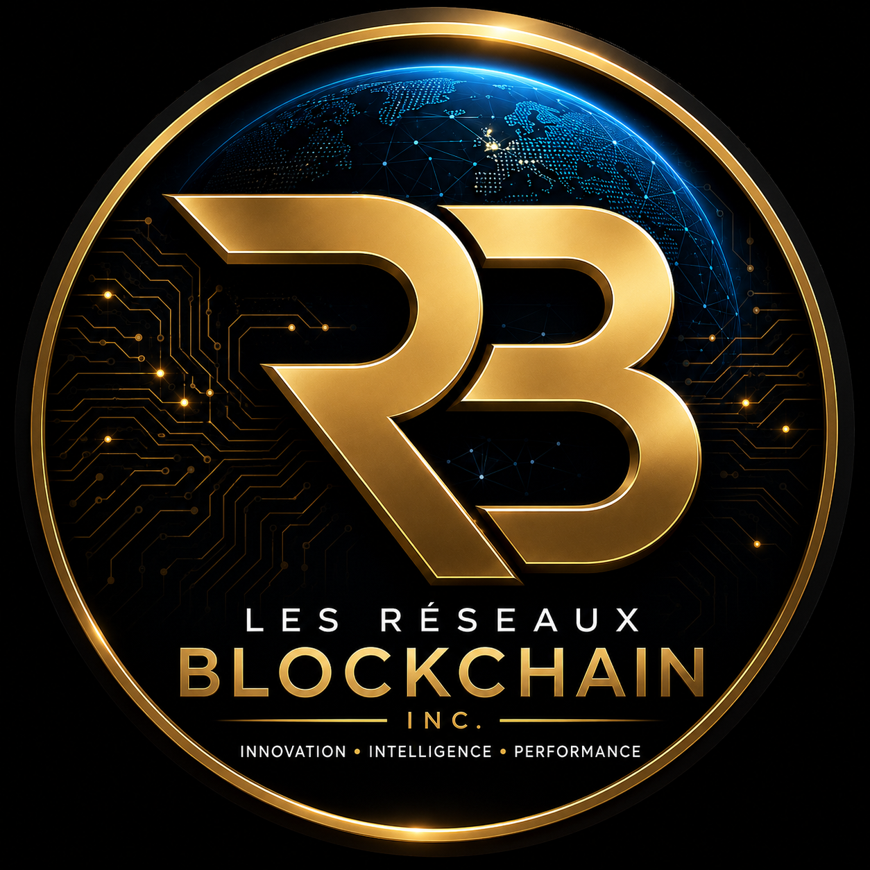 Logo officiel Les Réseaux Blockchain inc.